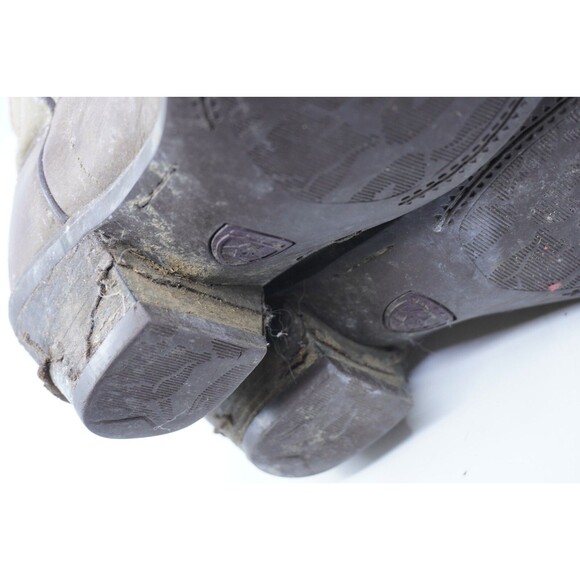 Ariat Boots Size 8B Style 15571 Western Cowboy Boots Green Leather Work Riding - Picture 9 of 10